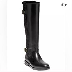 COLE HAAN Chesley Leather Knee-High Boots size 10